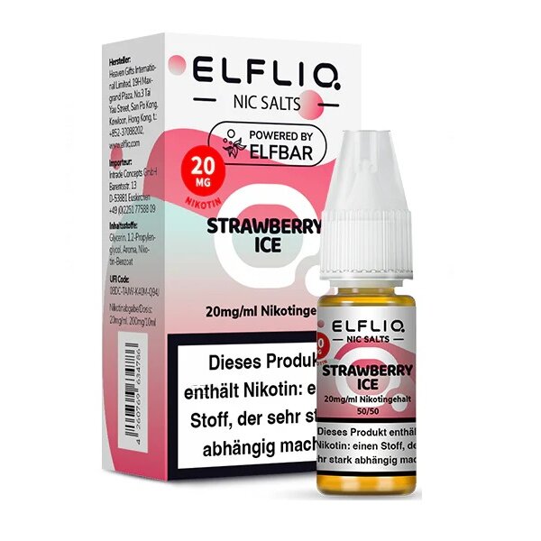 ELFLIQ - 10ml - (20mg Nikotin) - Strawberry Ice