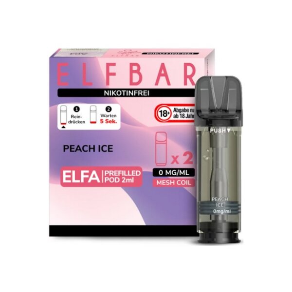 ELFA POD - PEACH ICE (Nikotinfrei)