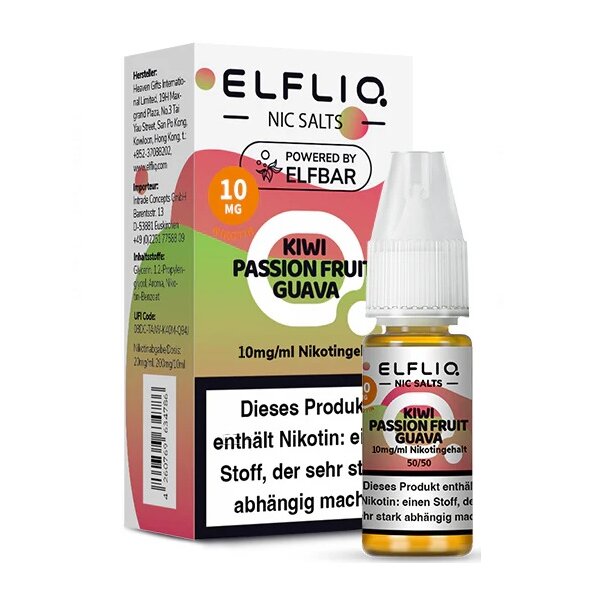 ELFLIQ - 10ml - (10mg Nikotin) - Kiwi Passionfruit Guava