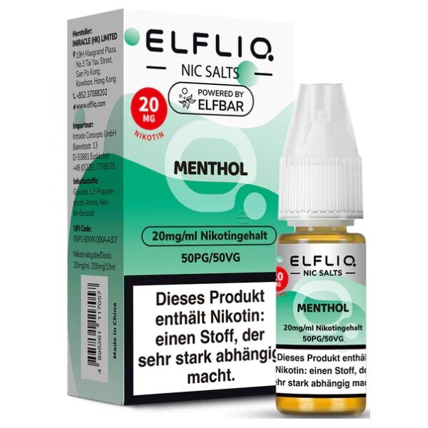 ELFLIQ - 10ml - (20mg Nikotin) - Menthol