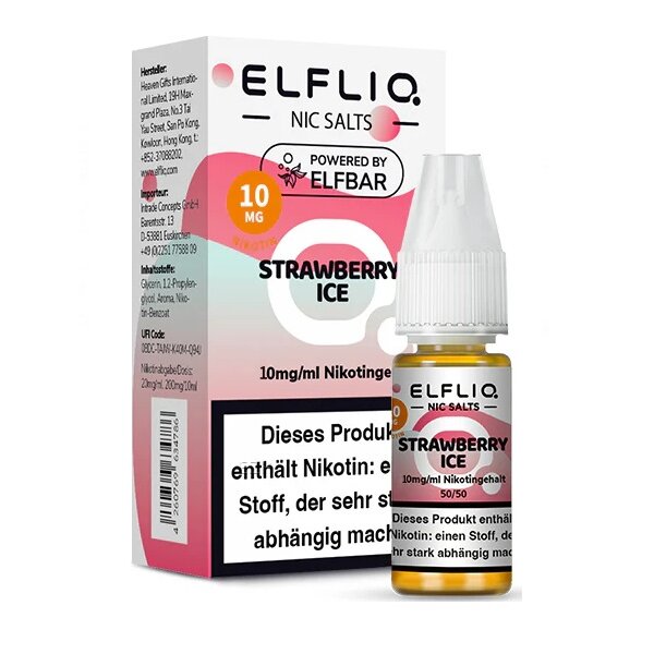 ELFLIQ - 10ml - (10mg Nikotin) - Strawberry Ice