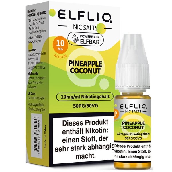 ELFLIQ - 10ml - (10mg Nikotin) - Pineapple Coconut