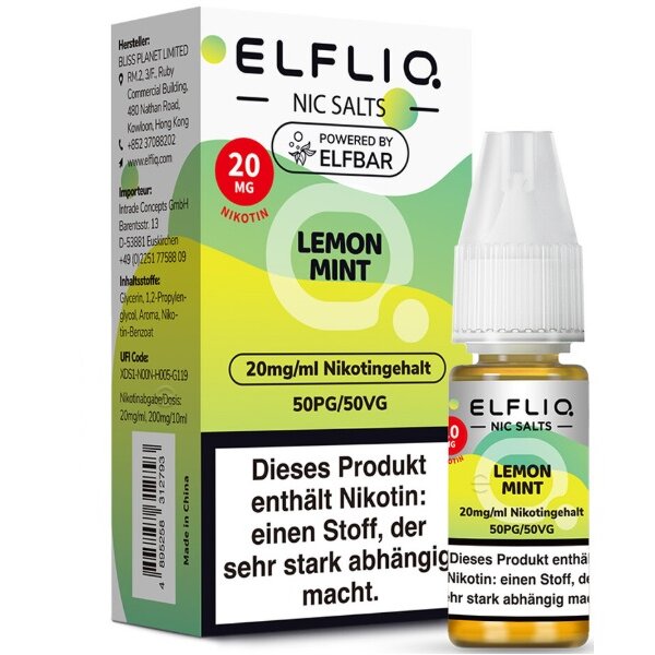 ELFLIQ - 10ml - (20mg Nikotin) - Lemon Mint