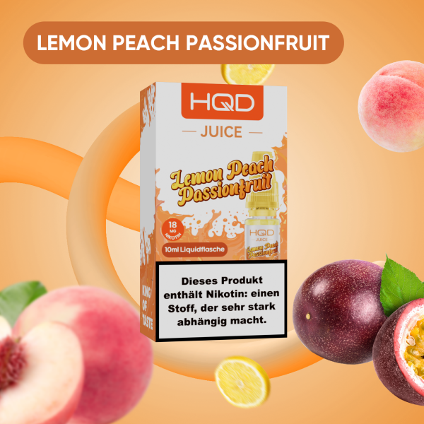 HQD JUICE – LEMON PEACH PASSIONFRUIT